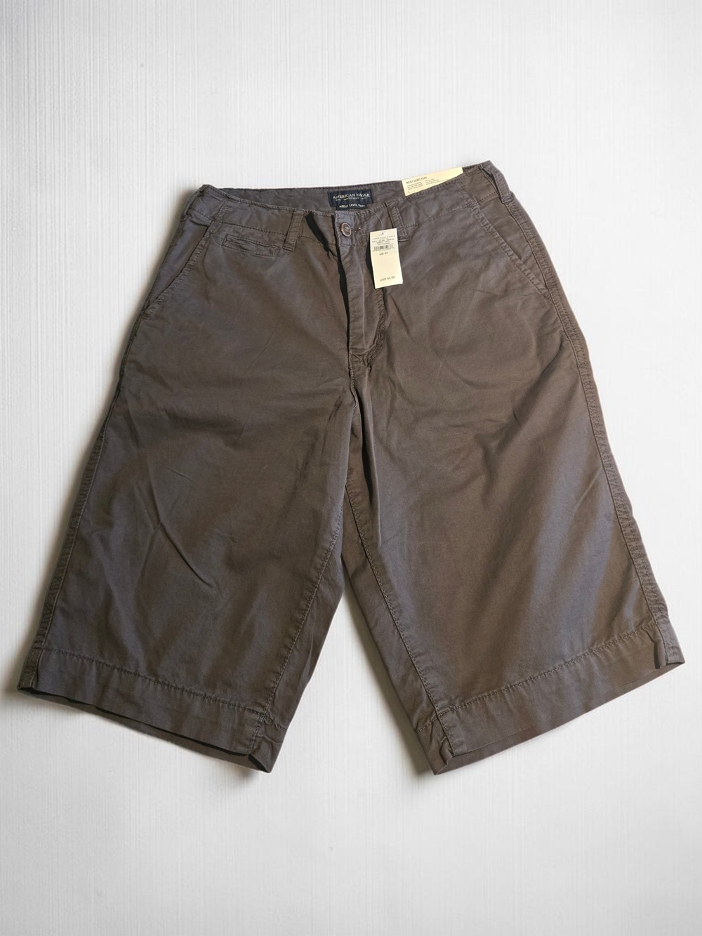 American Eagle Men’s 30 Next Level Flex Dark Gray Chino Shorts 12” Inseam NWT